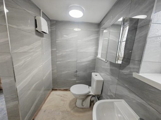 A new bathroom project created with a nice porcelain tiles.